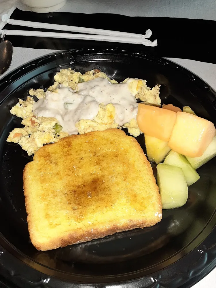 French Toast and Eggs with Sausage Gravy