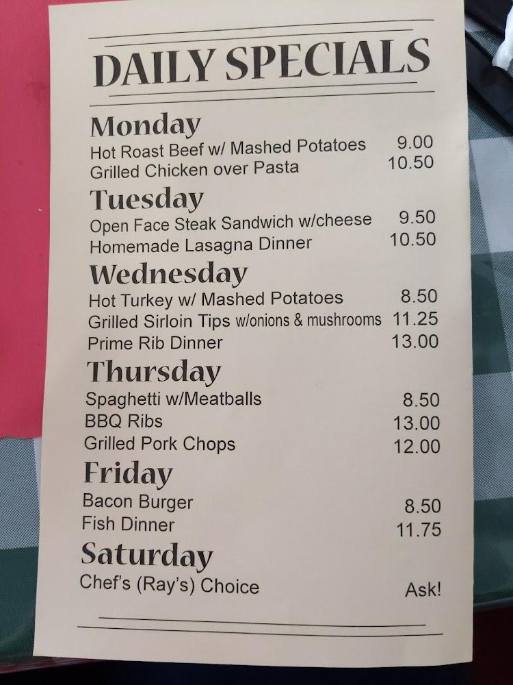 Chef Ray's Cafe Menu image 3